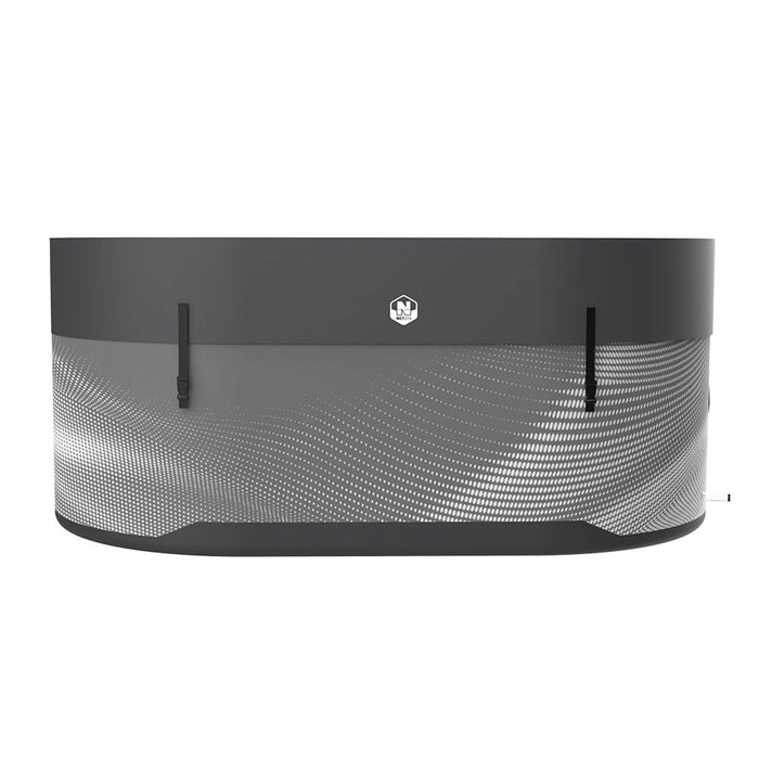 Piscina in Drop Stitch per Bagni di Ghiaccio 170x92x67A cm NetSpa Jarvi Grigio