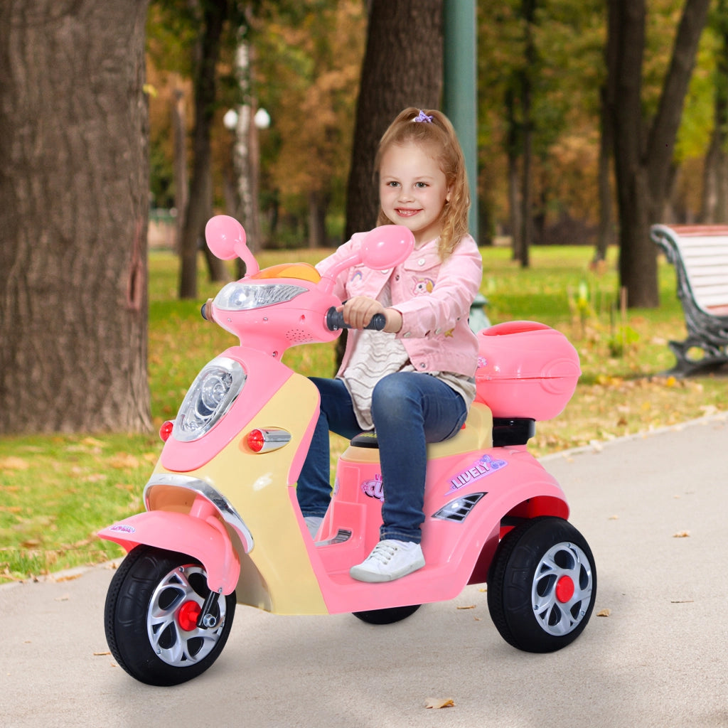 Motocicletta Elettrica Bambini ¨C zephmum ¨C Rosa+Giallo 108x51x75cm