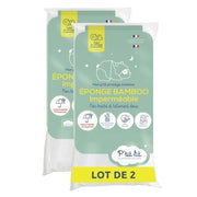 Set 2 Coprimaterassi per Neonati in Bambù - 70x140 cm - Alese Impermeabile - Morbida Viscosa - Senza trattamento chimico