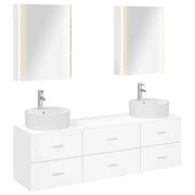 Set di mobili per il bagno 5 pcs Bianco 3406887