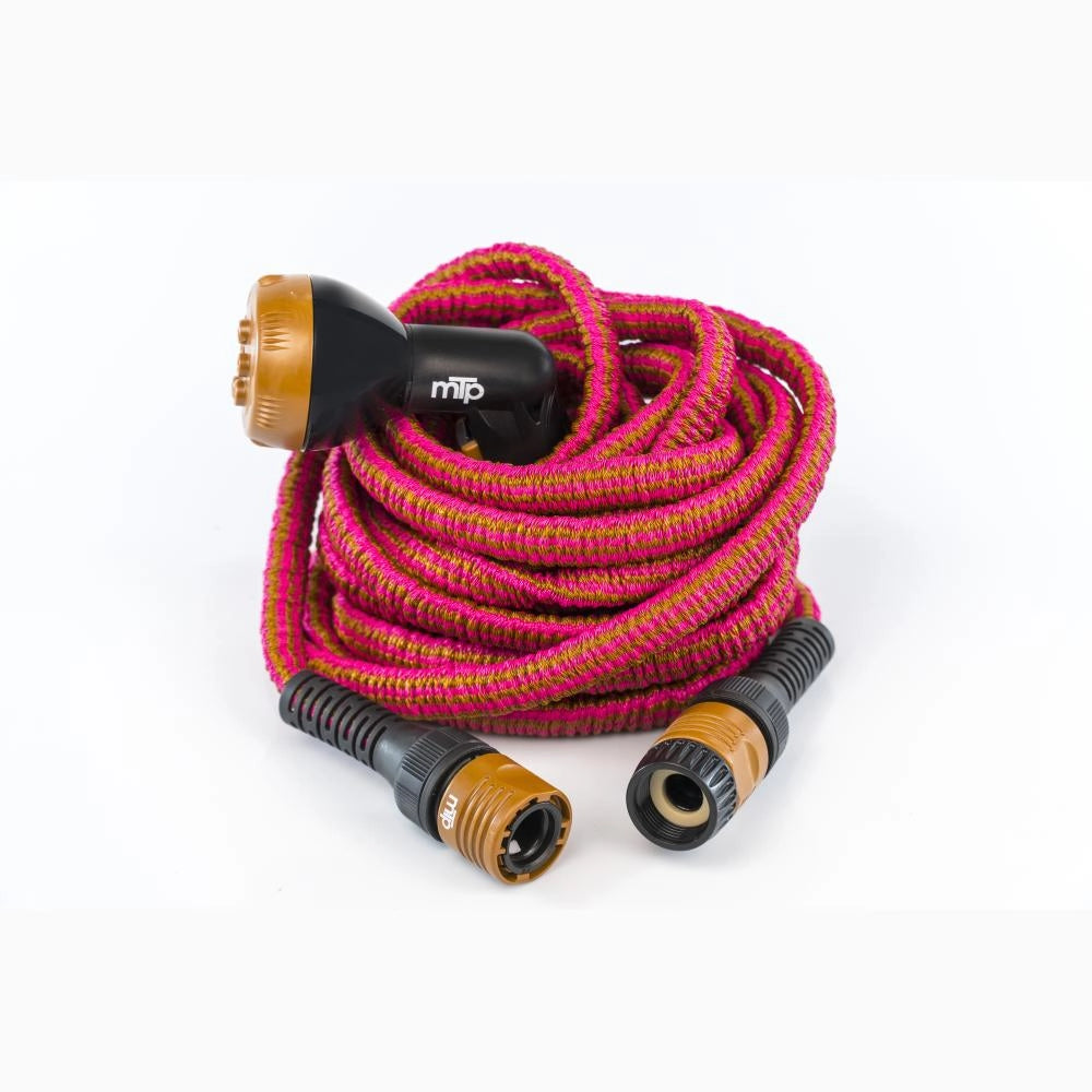 Tubo Estensibile irrigazione resistente leggero compatto 12,5 mestri Fucsia