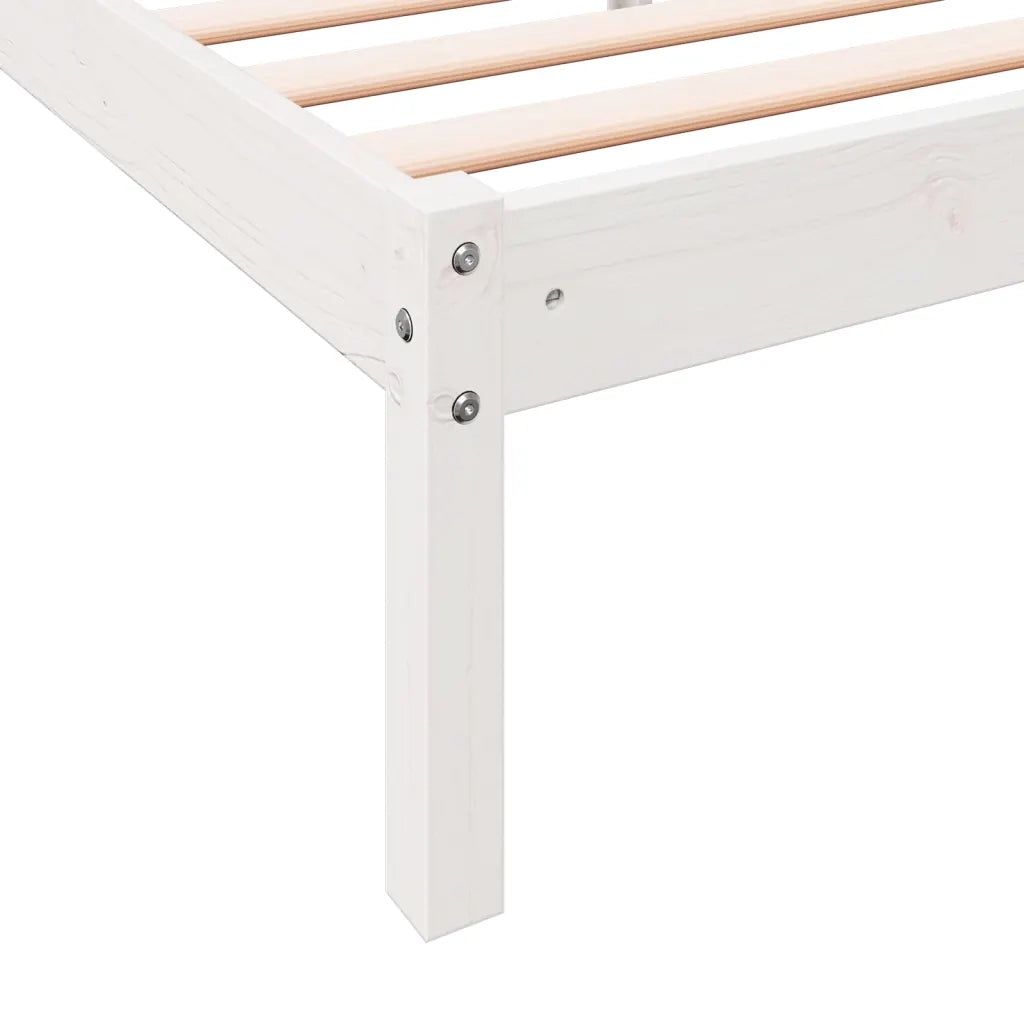 vidaXL Letto Extra Lungo senza Materasso Bianco 200x220 cm in Pino