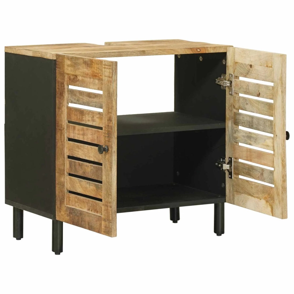 Armadio sottolavello con porta Marrone e Nero 62 x 33 x 58 cm 4018863