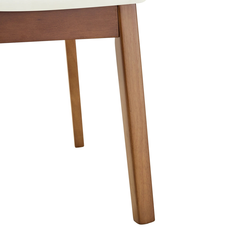 Set di 2 sedie da pranzo moderne con schienale ovale, seduta imbottita e maniglia integrata