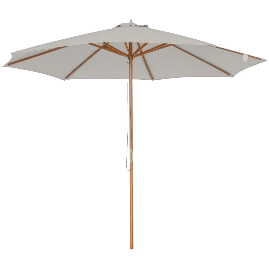 Ombrellone da Giardino ¨C zephmum ¨C Grigio ?300 cm Legno