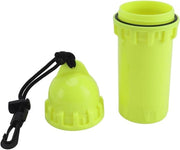 Scatola di stoccaggio cilindrica acqua-tetra resistente per immersioni e snorkeling - gialla con clip - protegge i tuoi oggetti dall'acqua - utile per l'uso sottomarino.