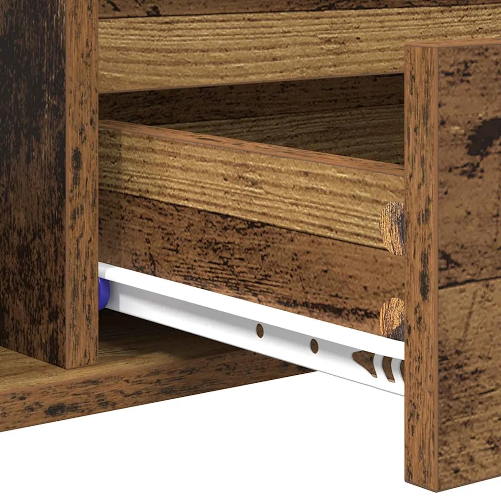 Tavolino da salotto con cassetto Legno vecchio 90 x 49 x 45 cm 881051