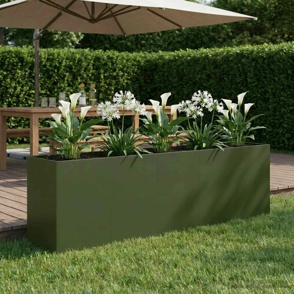 Vaso da giardino Verde Oliva 200 x 40 x 60 cm 8005900