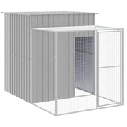 Pollaio/recinto con recinto chiaro 165 x 251 x 181 cm acciaio zincato grigio 02_0043964