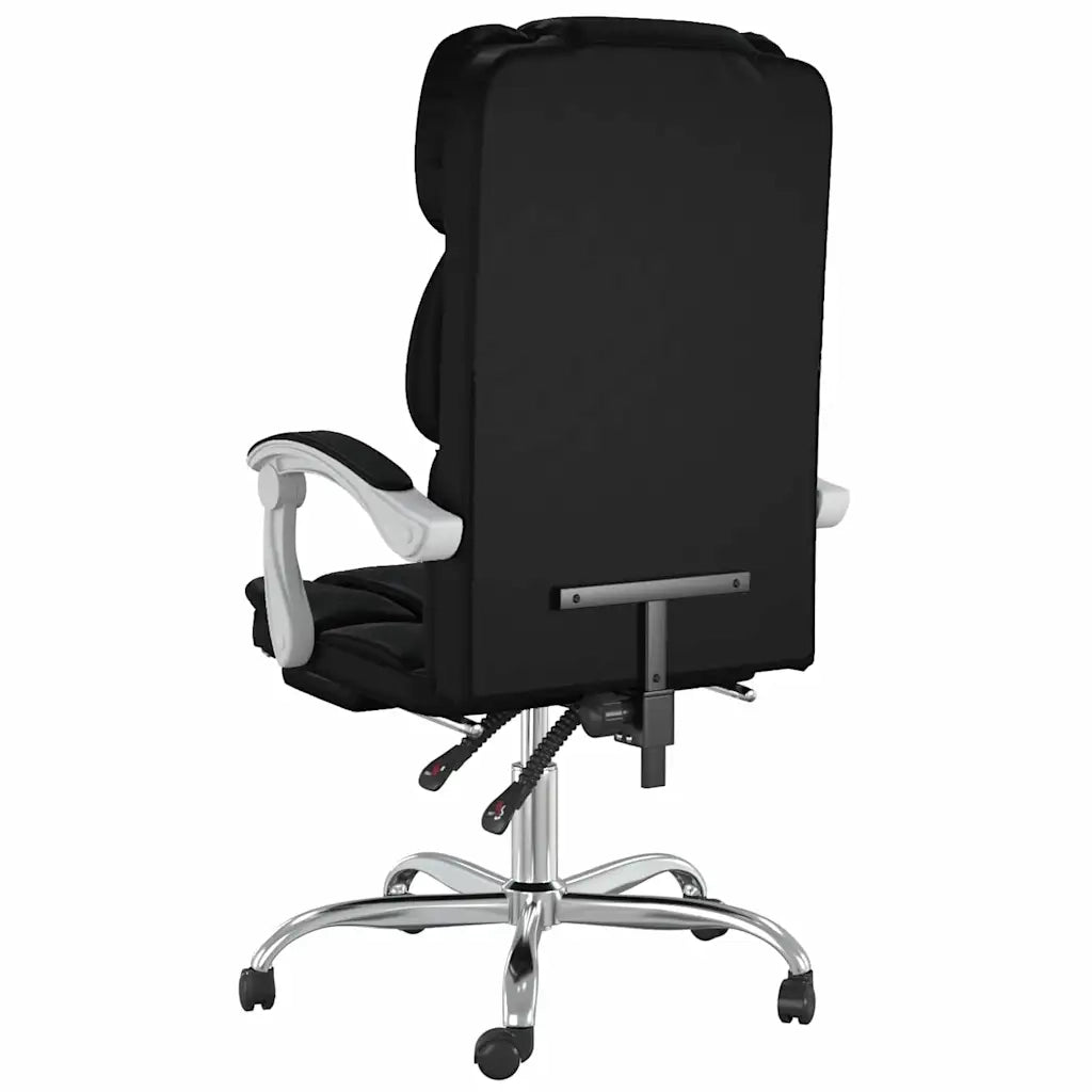 Sedia per studi-Poltrona da Ufficio Reclinabile Nera in Similpelle 932813