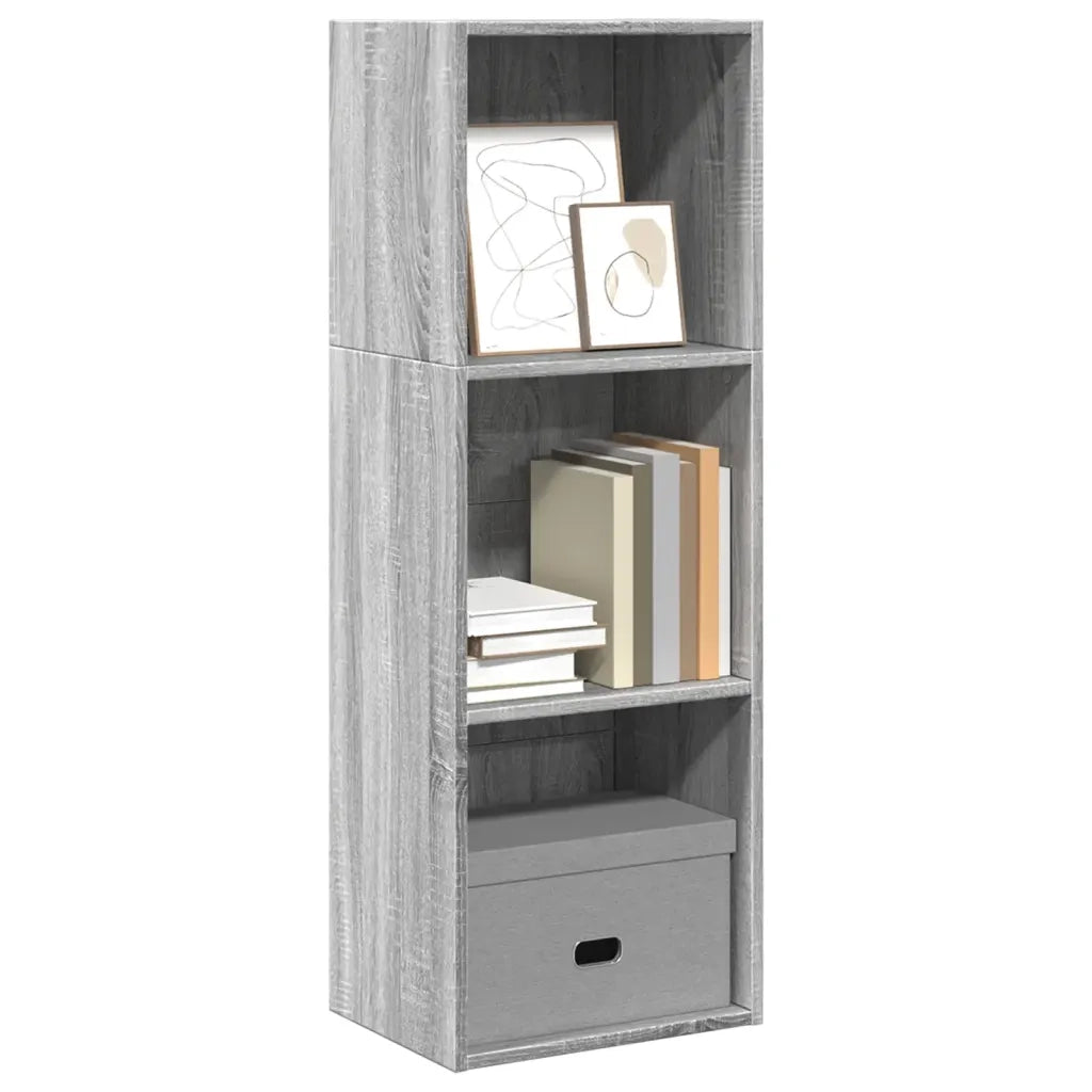 vidaXL Libreria Grigio Sonoma 40x30x114 cm in Legno Multistrato