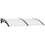 Pensilina per Porta Nera 200x100 cm in PC CFW6187684