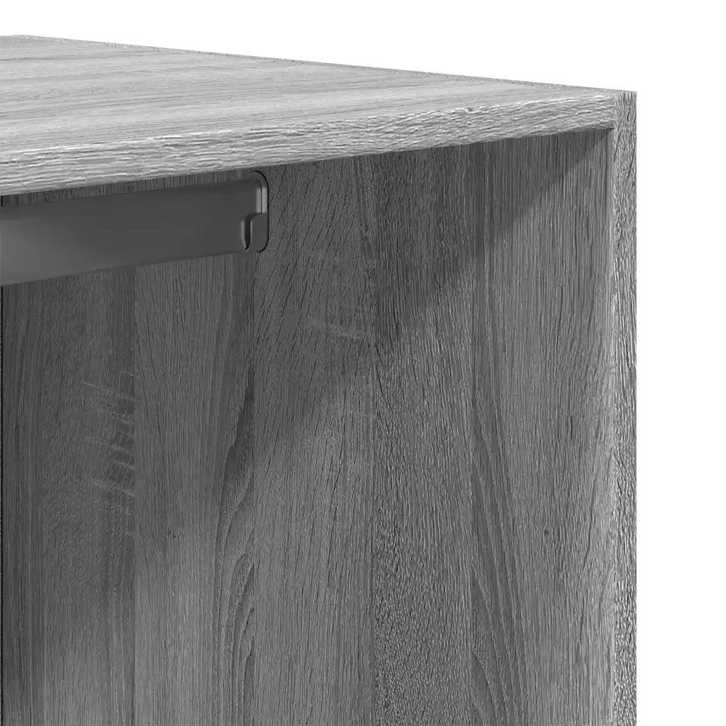 Armadio Grigio Sonoma 80x50x200 cm in Legno Multistrato 3307752