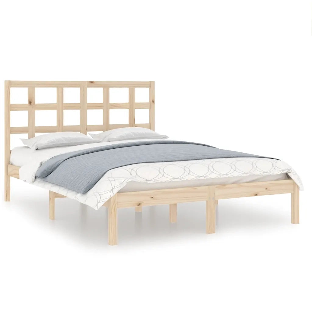 Giroletto-Struttura Letto in Legno Massello 135x190 cm Double 504297
