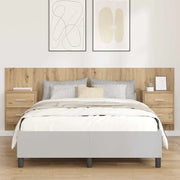 Testata con Comodino 3 pcs Rovere artigianale Legno multistrato 3416058