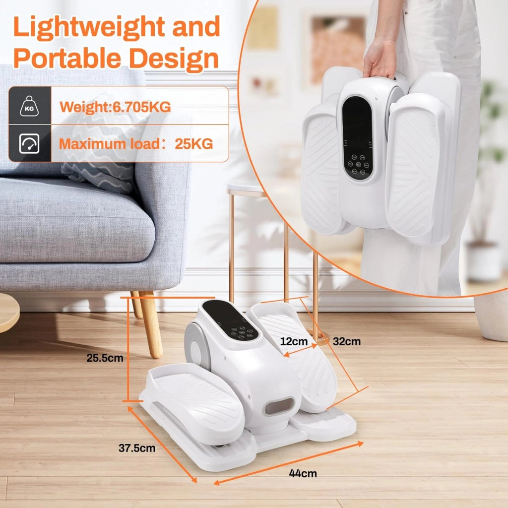 Trainer ellittico elettrico sotto scrivania con telecomando Trainer ellittico Pedal Trainer Trainer per gambe Stepper a velocità regolabile per Home Office Adolescenti per anziani e adulti
