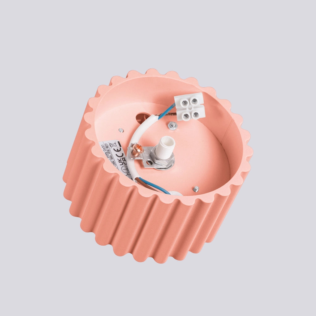 Faretto soffitto moderno rigato tondo pesca 6cm GX53 10W VISTAO