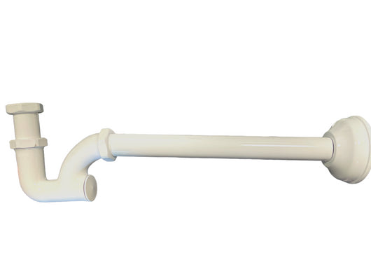 Sifone lavabo bidet per lavabo a K da 1 pollice, bianco completo