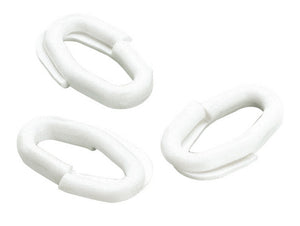 anello giunzione x catene plastica diametro 6 bianco cod:ferx.57304