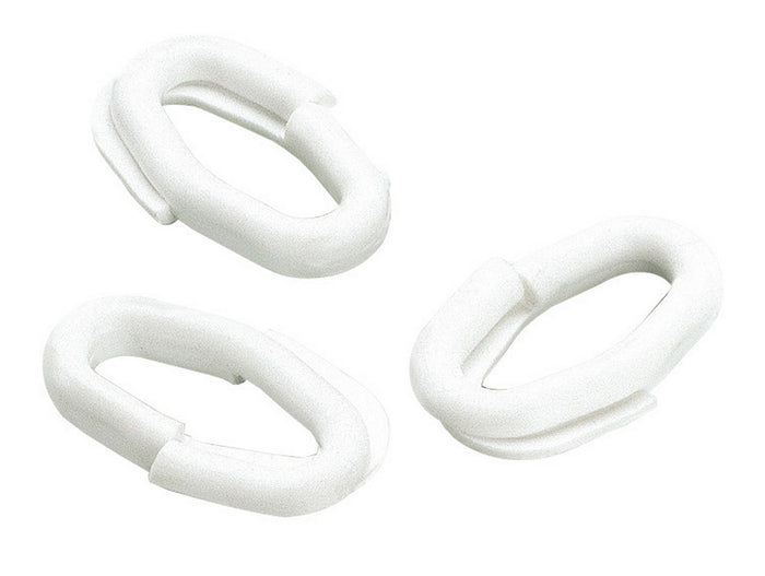 anello giunzione x catene plastica diametro 6 bianco cod:ferx.57304