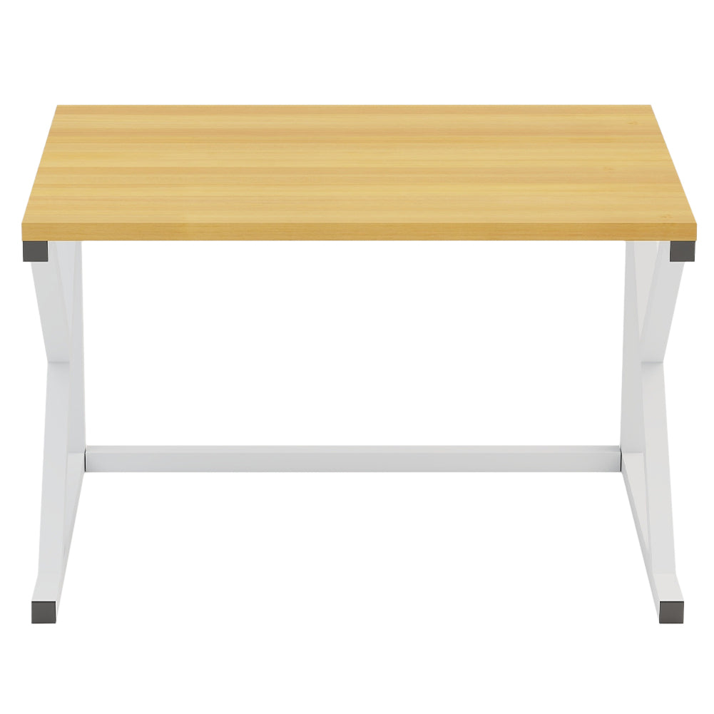 Supporto per Stampante Scaffale Portaoggetti Multiuso Legno e Bianco 2 Livelli