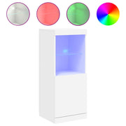 Credenza | Madia | Buffet da pranzo | Armadio da pranzo con Luci LED Bianca 41x37x100 cm