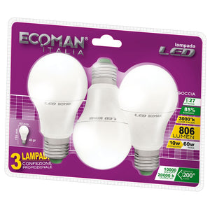ECM LED GOCCIA 10W 3000K E2