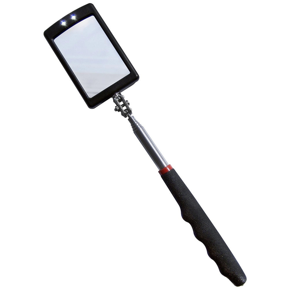 Trade Shop - Specchio Specchietto Ispezione Snodabile Allungabile Con Luce Ripazioni Motori -