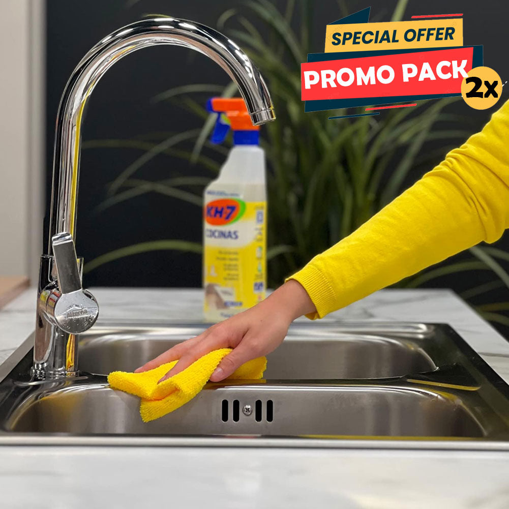 2 x 750 ml KH-7 Detersivo Multiuso Sgrassante Disinfettante Spray per Cucina