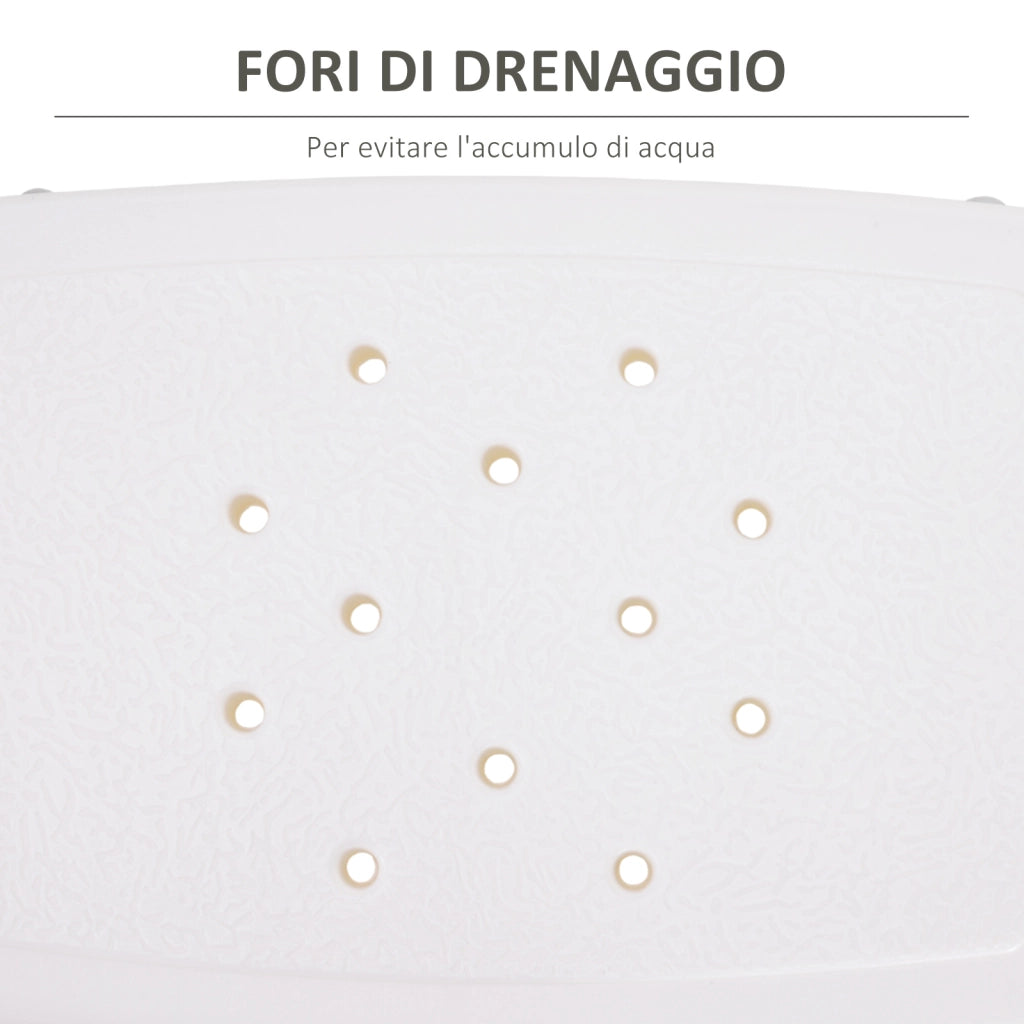 Easycomfort Sgabello Sedile Sedia per Doccia Bagno, Antiscivolo, Altezza Regolabile