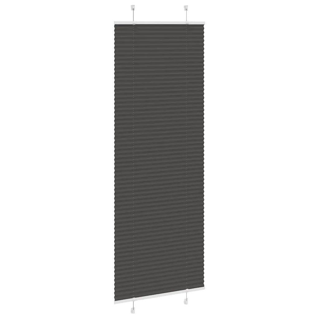 Tenda Plissettata | Tenda pliss¨¨ Nera 75x200 cm Larghezza Tessuto 74,4 cm
