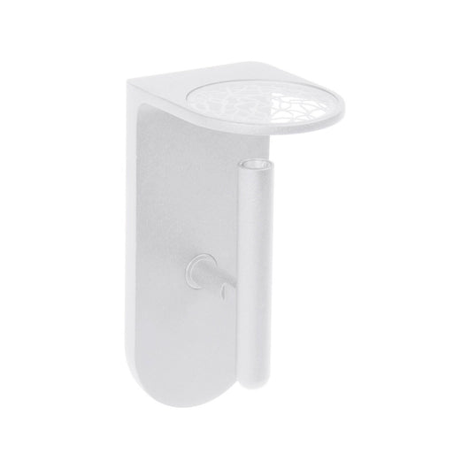 Lineabeta - Lampada applique LED con luce orientabile Ciari in alluminio bianco