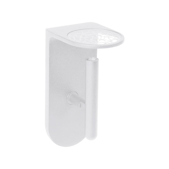 Lineabeta - Lampada applique LED con luce orientabile Ciari in alluminio bianco