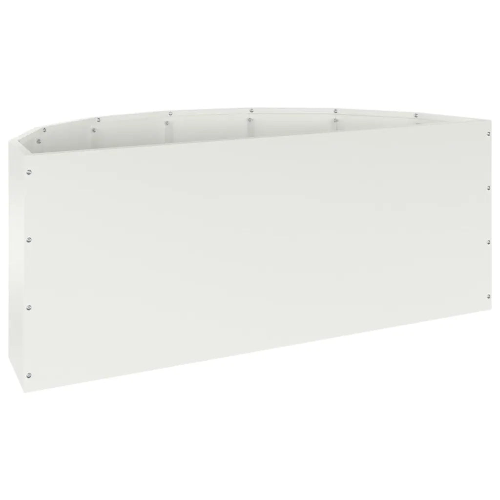 Fioriera Bianco 90 x 45 x 35 cm Acciaio 883690