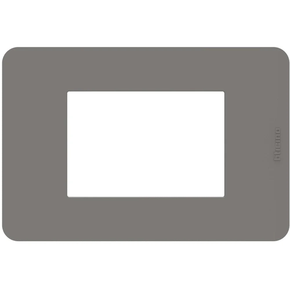 Placca Bticino MatixGO Tones 3 moduli tortora JA4803TD