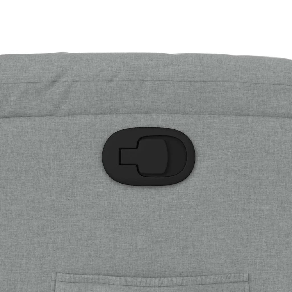 Divano Sedia-Poltrona Reclinabile in Tessuto Grigio Chiaro 742224
