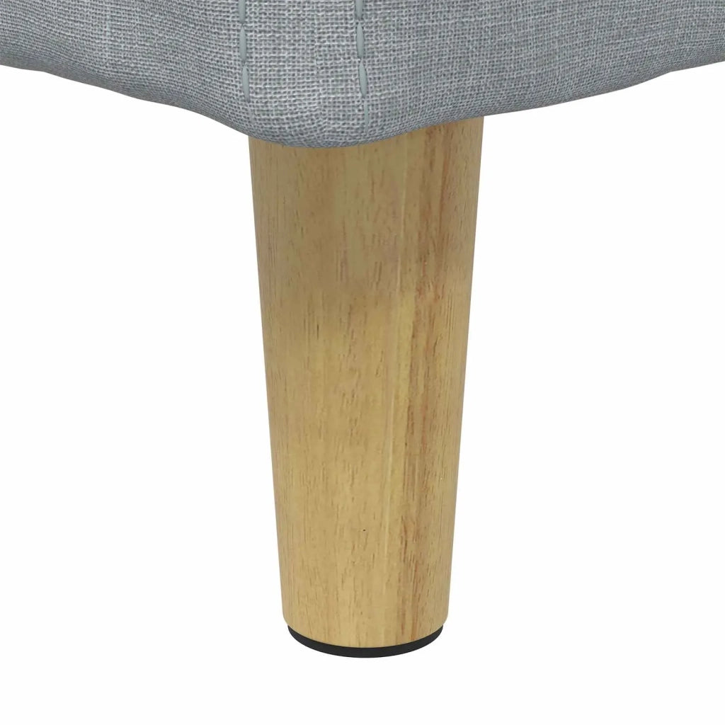 Pouf contenitore Grigio chiaro 80 x 80 x 45 cm Tessuto