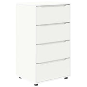 Set di 2 mobili contenitori funzionali 60 x 48 x 105 cm in legno ingegnerizzato bianco 02_0056186