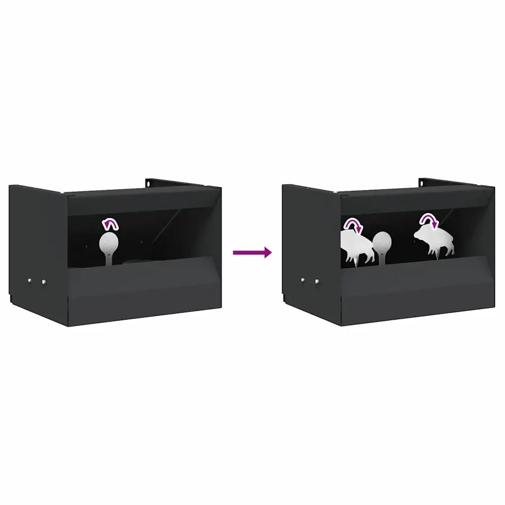 Scatola per trappole per proiettili Nero 29 x 22 x 20 cm CFW9567608