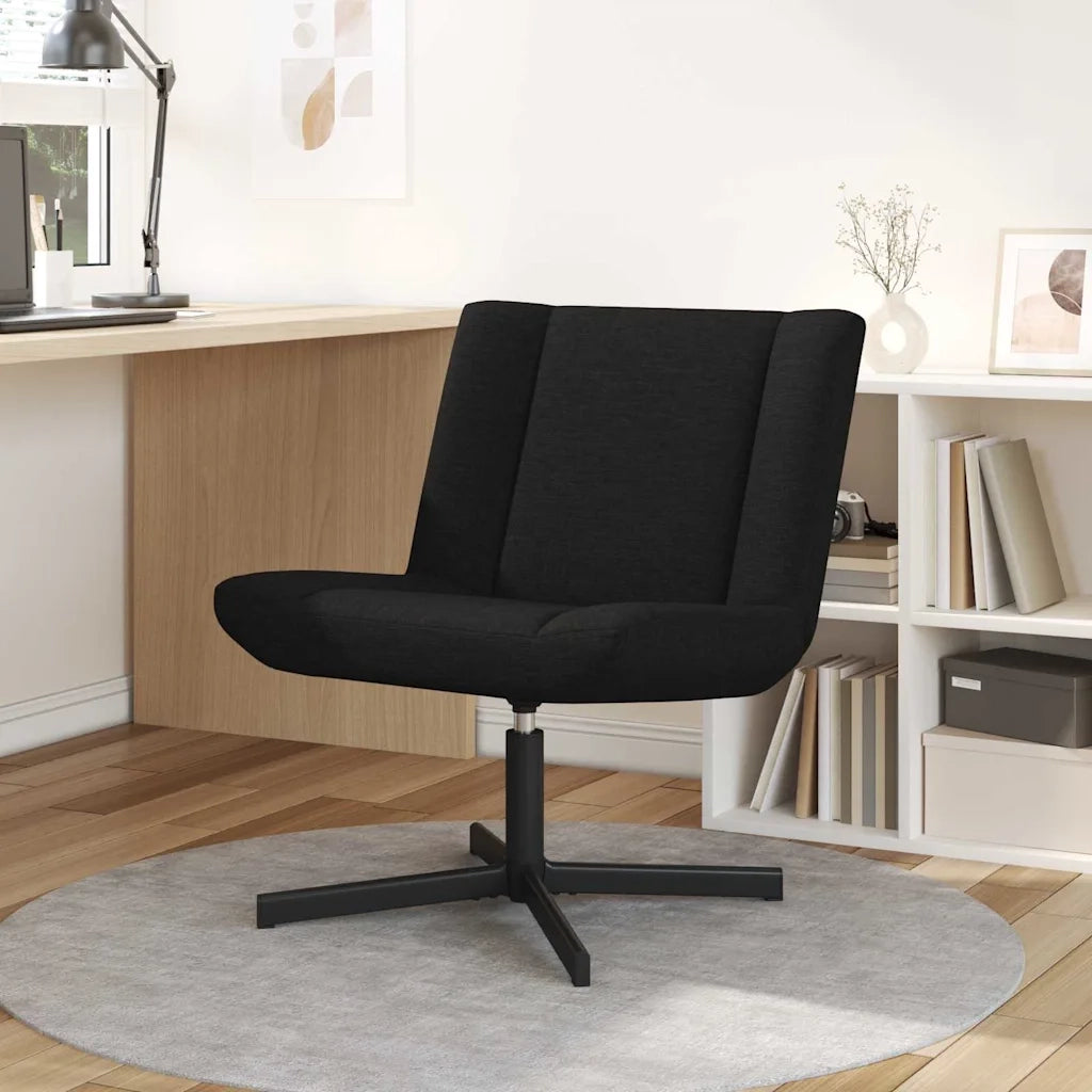 Sedia girevole Nero 63 x 75 x 76 cm Tessuto CFW1878563
