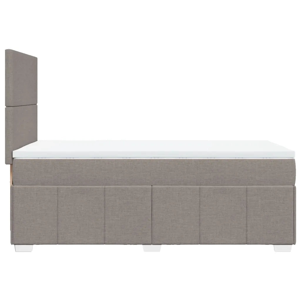 Giroletto a Molle con Materasso Tortora 90x200 cm inTessuto
