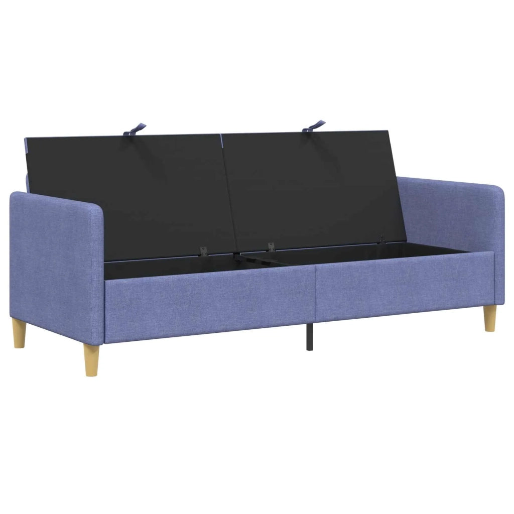 Divano con Storage Blu jeans 192 x 78 x 87 cm Poliestere 42036988