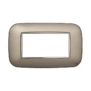 Placca Orbis Serie Moon 4P Colore Titanio Compatibile Con Bticino Axolute