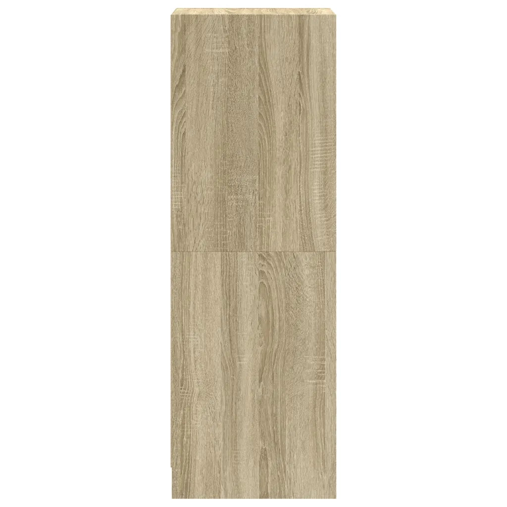 Credenza con Ante in Vetro Rovere Sonoma 35x37x109 cm 836387