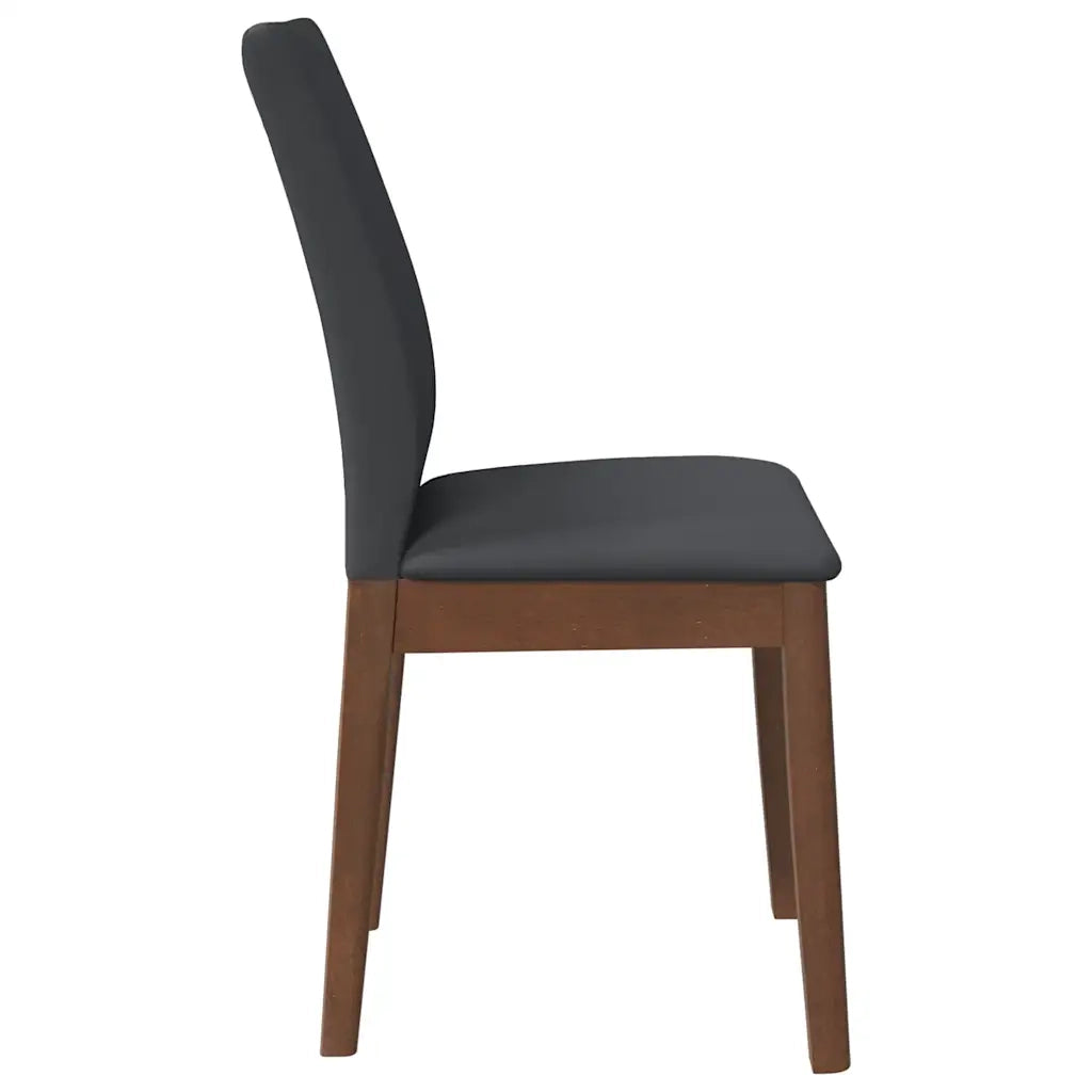 Sedie da Pranzo con Cuscini 2pz Marrone Legno Massello di Hevea 4102449