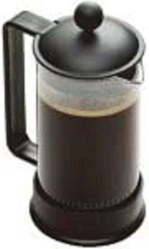 1543-01 Macchina per caffè in pressione - Sistema a pressione - filtro permanente in acciaio inossidabile - 035 litri - pressa in acciaio inossidabile nero