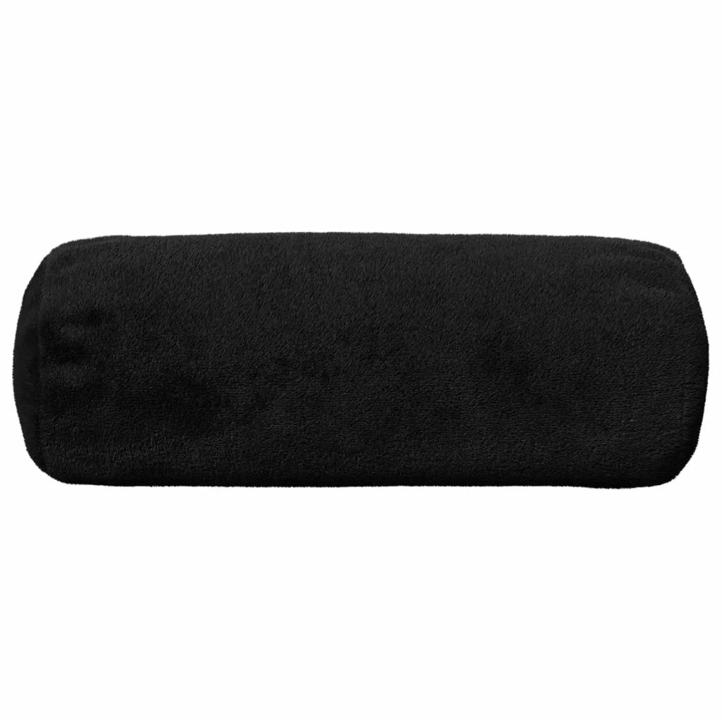 Federa 6 pcs HEERLEN Nero Ø 15 x 40 cm Flanella 923428