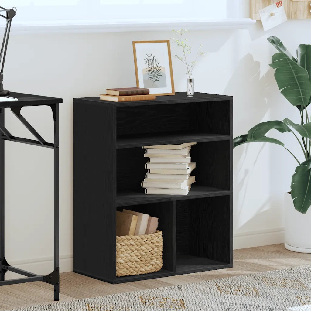 vidaXL Libreria Nera 60x30x71,5 cm in Legno Multistrato
