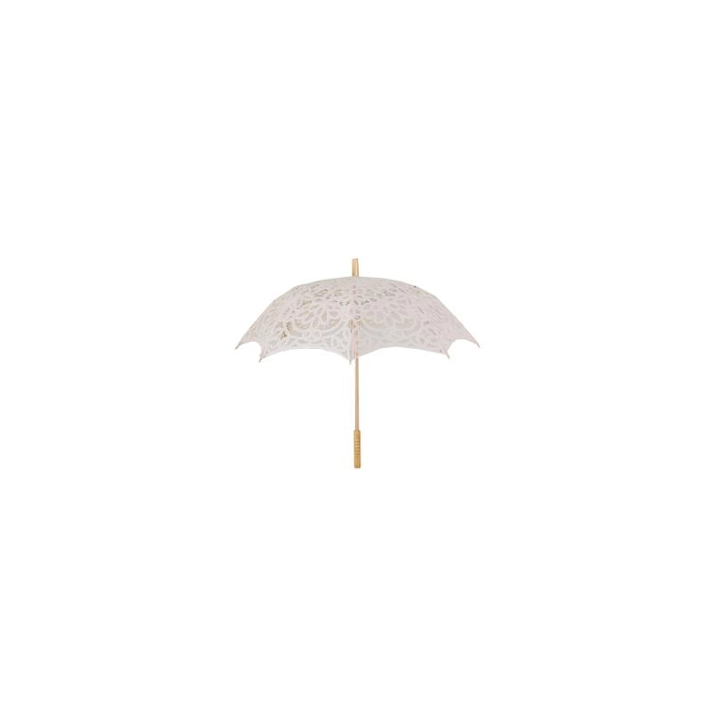 Ombrello pizzo traforato crema cmÃ¸80x66