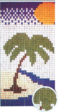 tenda a piastrina 125x240 cm dis.6018 palma cod:ferx.57363